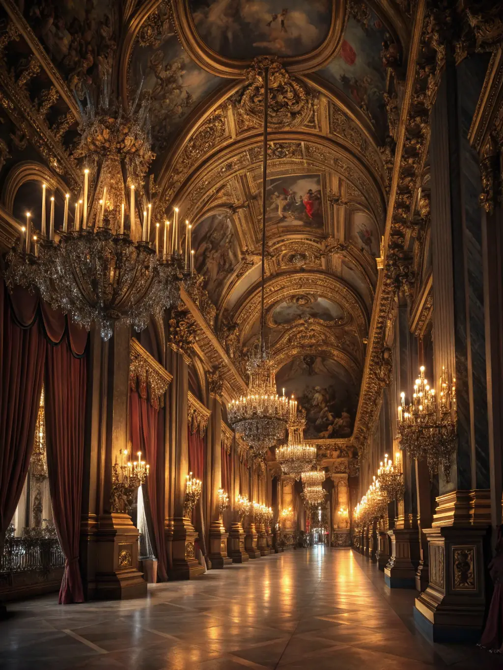 A curated display of antique furniture and vintage jewelry in a grand auction hall, highlighting the elegance and history of the items.
